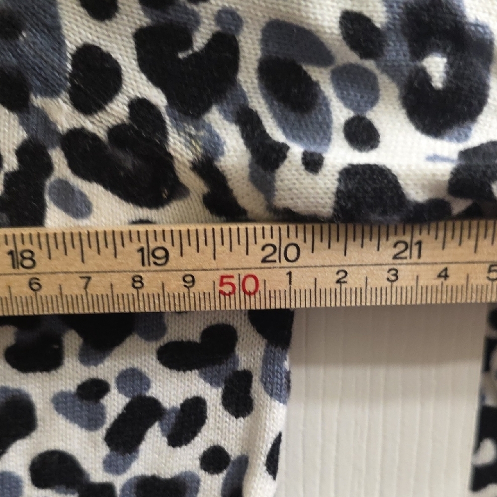 NEW Basic Editions Black and White Leopard Print … - image 7